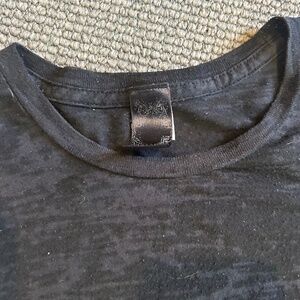 Black on black camo tee